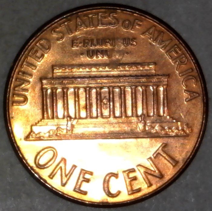 2007-P-Lincoln-Memorial-Cent-Struck-Through-Debris!